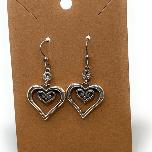 Brighton Alcazar Duet Heart Earrings - JA 8021 - Picture 1 of 1